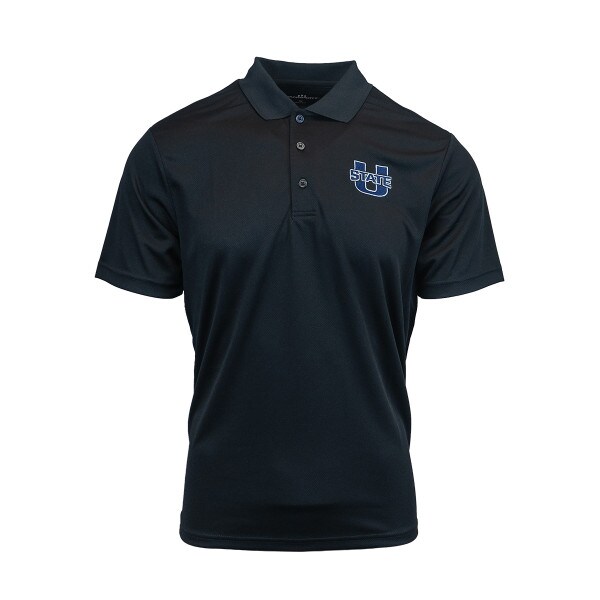 Black, U-State, Polo, Men's